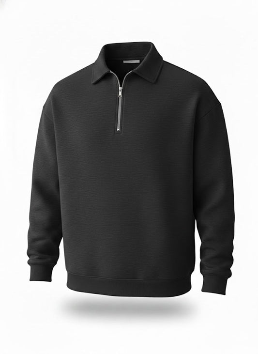 Relaxed Fit Half-Zip Fleece Pullover