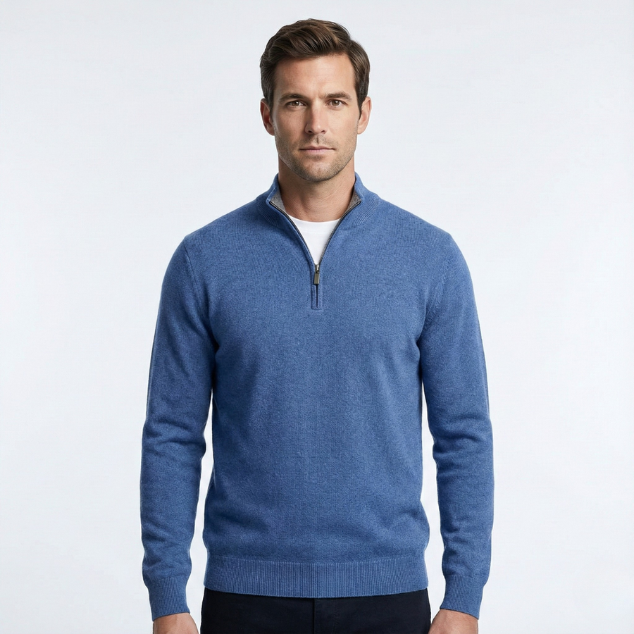 Logan | Refined Casual Zip-Up Sweater