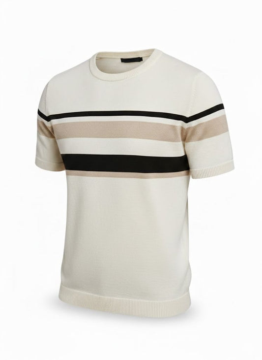 Modern Essential Striped Knit Sweater Tee