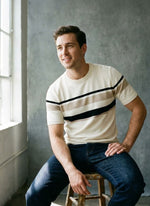 Modern Essential Striped Knit Sweater Tee