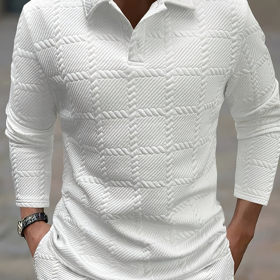 Sterling | Premium Textured Jacquard Polo