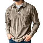 Wesley | Refined Washed Long-Sleeve Polo Shirt