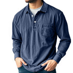 Wesley | Refined Washed Long-Sleeve Polo Shirt