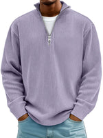Everett | Premium Ribbed Half-Zip Pullover