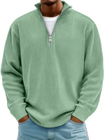 Everett | Premium Ribbed Half-Zip Pullover