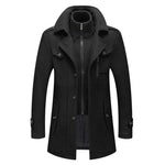 Hartley | Layered Winter Overcoat - Black