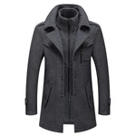 Hartley | Layered Winter Overcoat - Gray